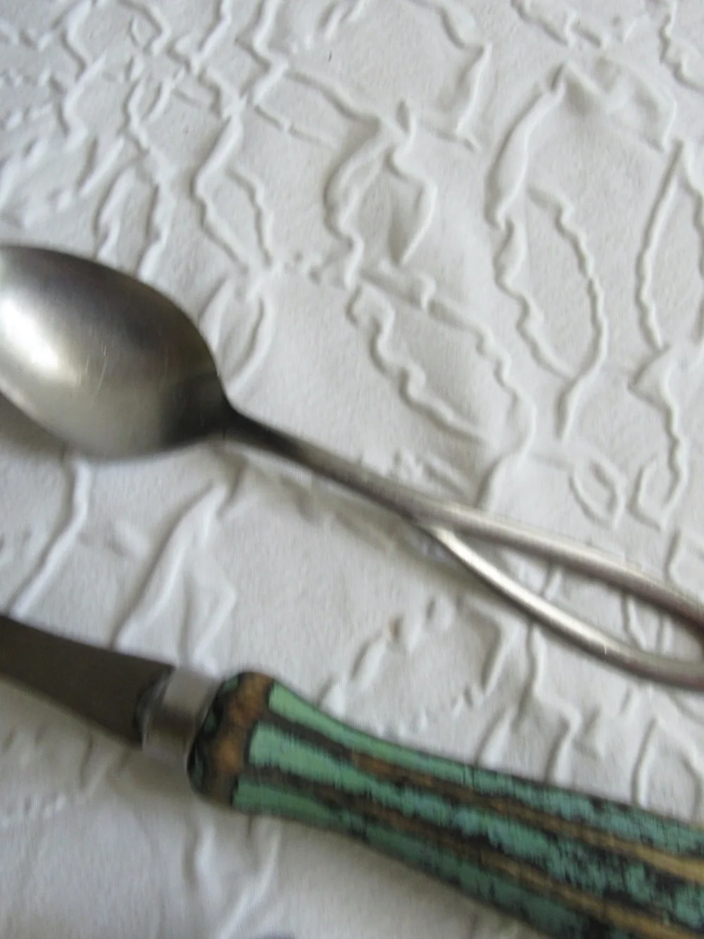 Nice Flatware Vintage Serving Forks Spoons Hand Towel Stainless